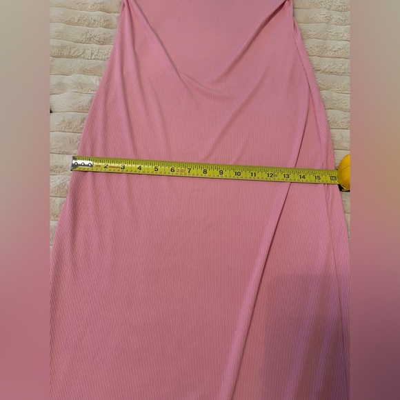 Elegant Pink Sleeveless Maxi Dress - Picture 5 of 5